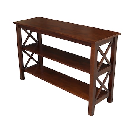International Concepts Rectangle Hampton Console Table, 48 W, 16 L, 30 in H, Wood, Espresso OT581-70S